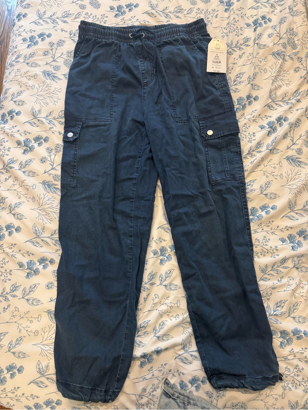 Time and Tru Navy Blue Women's Cargo Joggers